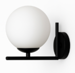Modern Black Flushed Wall Lamp