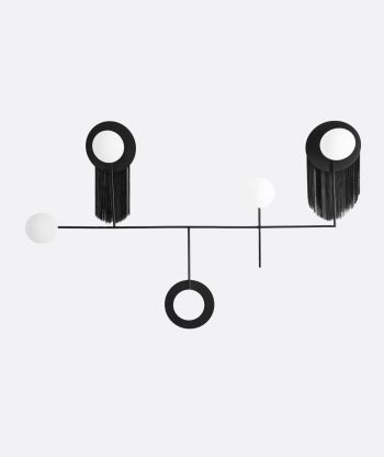 Modern Black Track Wall Unit