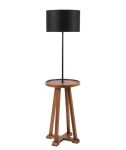 Wooden Floor Lamp with Table