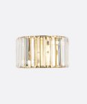 Crystal Glass Flush-Mounted Wall Light